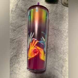 Starbucks Colorful Hand Design Tumbler